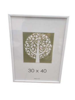 Rėmelis 30x40cm AURA baltos sp. 1303030