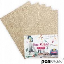 Putgumės lakštų rinkinys A4 5l capuccino blizgantys PENWORD
