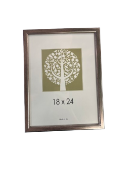 Rėmelis AURA 18x24cm, sidabrinės spalvos.