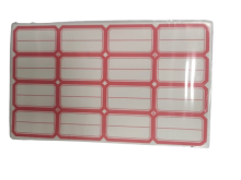 Lipnios etiketės 30x48mm 16vnt x 50lapų raudonos sp