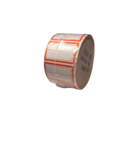 Lipnios etiketės 25x40mm 1000vnt raudonos sp