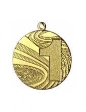 Medalis metalinis 1 auksinės sp. 4cm