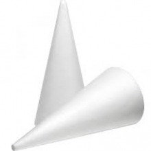 Kūgis iš polistirolio 15cm 5vnt