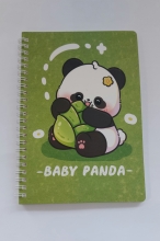Užrašų knygutė A5 spiralinė linija 60lapų PANDA