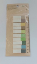 Indeksai lipnūs spalvoti, plastikiniai 44 x 12mm 10sp x 20lapų