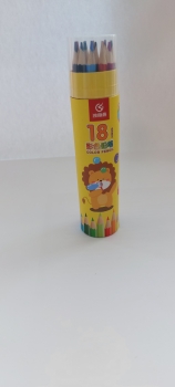 Spalvoti pieštukai 18sp. Cilindre