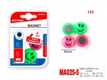Magnetai 30mm 4vnt ŠYPSENOS spalvoti MOTARRO