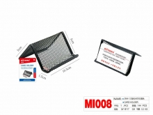 Stovelis vizitinėms kortelėms 105mm perforuoto metal juodos spalvos