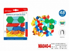Magnetinės geometrinės figūros 48vnt MOTARRO