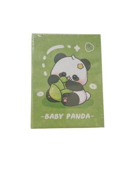 Užrašų knygutė 80x110mm 80lapų baltas lapas PANDA