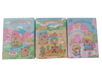 Užrašų knygutė 80x110mm baltas lapas CAPIBALA