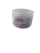 Sąvaržėlės spalvotos 28mm 100vnt plastikinėje dėžutėje
