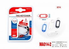 Raktų pakabukai su langeliu užrašui 5vnt 50x22mm MOTARRO