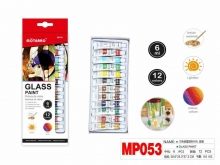 Dažai stiklui 12spalvų x 6ml MOTARRO
