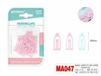 Sąvaržėlės pastelinės spalvos 38mm 12vnt plastikinės MOTARRO