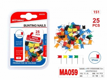 Smeigtukai vėliavėlės 37mm 25vnt MOTARRO