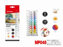 Dažai akvareliniai 12spalvų x 6ml MOTARRO