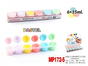 Dažai tempa 6spalvos x 15ml MOTARRO