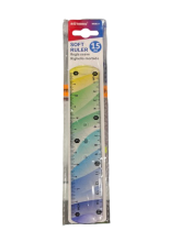 Liniuotė 15cm plastikinė lanksti MOTARRO
