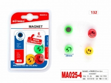 Magnetai 20mm 6vnt ŠYPSENOS spalvoti MOTARRO