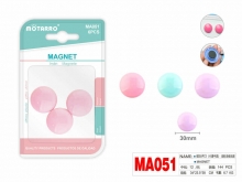 Magnetai 30mm 6vnt pastelinės spalvos MOTARRO