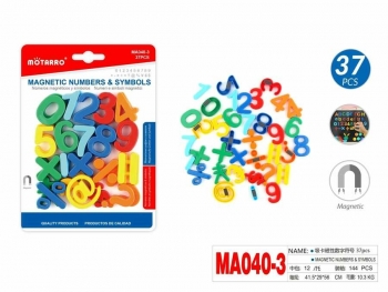 Magnetiniai skaičiai ir simboliai 37vnt MOTARRO