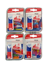 Spaustukai dekoratyviniai 25mm 20vnt spalvoti MOTARRO