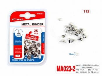 Kniedės 10mm 25vnt sidabro sp. MOTARRO