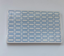 Lipnios etiketės 25x15mm 64vnt x 50lapų mėlynos sp.