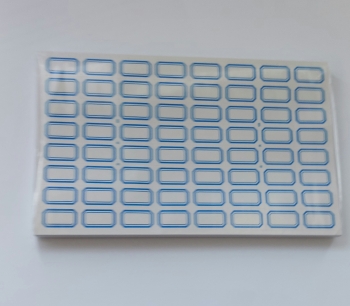Lipnios etiketės 25x15mm 64vnt x 50lapų mėlynos sp.