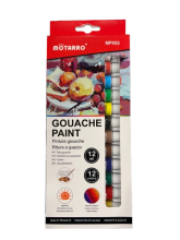 Guašas 12spalvų x 12ml MOTARRO