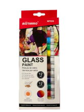 Dažai stiklui 12spalvų x 12ml MOTARRO