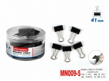 Kanceliariniai spaustukai 41mm 24vnt juodos sp MOTARRO