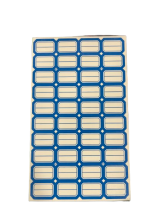 Lipnios etiketės 18x28mm 40vnt x 50lapų mėlynos sp