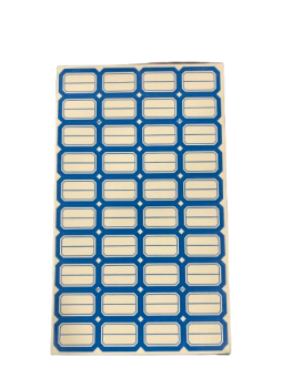 Lipnios etiketės 18x28mm 40vnt x 50lapų mėlynos sp