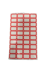 Lipnios etiketės 18x28mm 40vnt x 50lapų raudonos sp