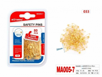 Žiogeliai 22mm 80vnt auksinės sp. MOTARRO