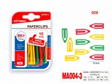 Sąvaržėlės spalvotos 51mm 10vnt plastikinės MOTARRO