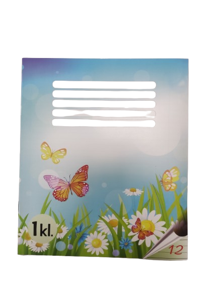 Sąsiuvinis 1klasė, 12 lapų, linija 90 gr., Latvija