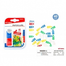 Sąvaržėlės spalvotos 25mm 40vnt plastikinės MOTARRO