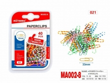 Sąvaržėlės spalvotos 33mm 40vnt plastikinės MOTARRO