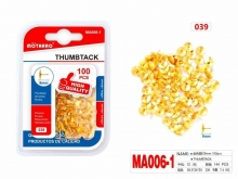 Smeigtukai auksinės sp. galvute 100vnt MOTARRO