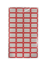 Lipnios etiketės 20x30mm 40vnt x 50lapų raudonos sp