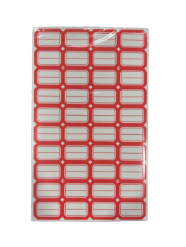 Lipnios etiketės 20x30mm 40vnt x 50lapų raudonos sp