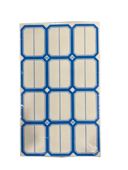 Lipnios etiketės 38x48mm 12vnt x 50lapų mėlynos sp