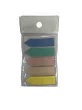 Indeksai lipnūs spalvoti, plastikiniai 44 x 12mm 20lap x 5spalvos Rodyklės