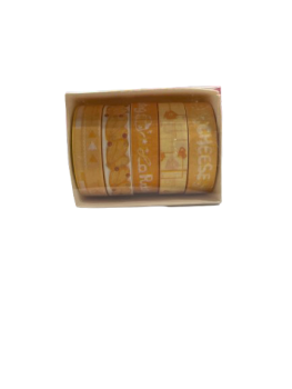 Lipni juosta popierinė 5vnt 1cm x 2m Chesse pudding