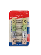 Kanceliariniai spaustukai 25mm 8vnt spalvoti MOTARRO