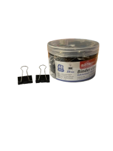Kanceliariniai spaustukai 25mm 48vnt juodos sp MOTARRO