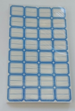 Lipnios etiketės 29x24mm 32vnt x 50lapų mėlynos sp